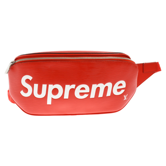 SUPREME Bam Bag Waist Bag Leather Red - Picture 1 of 6